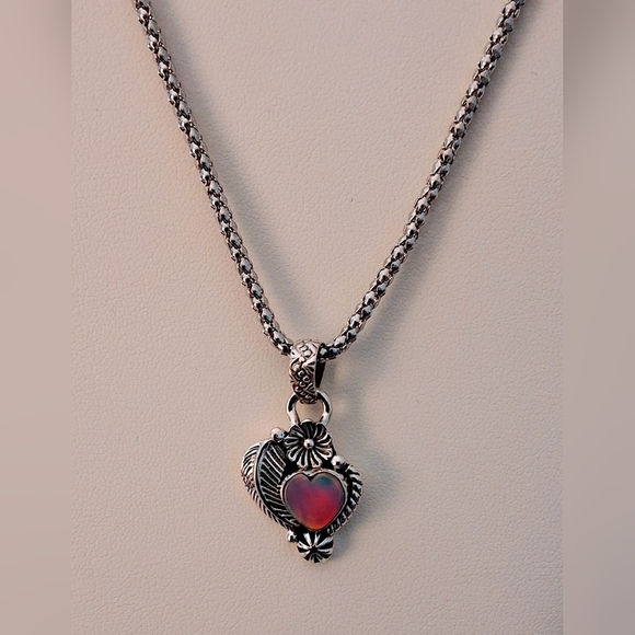 💥 Sterling Silver & Peruvian Pink Opal Jewelry Set – Timeless Elegance - Picture 8 of 14